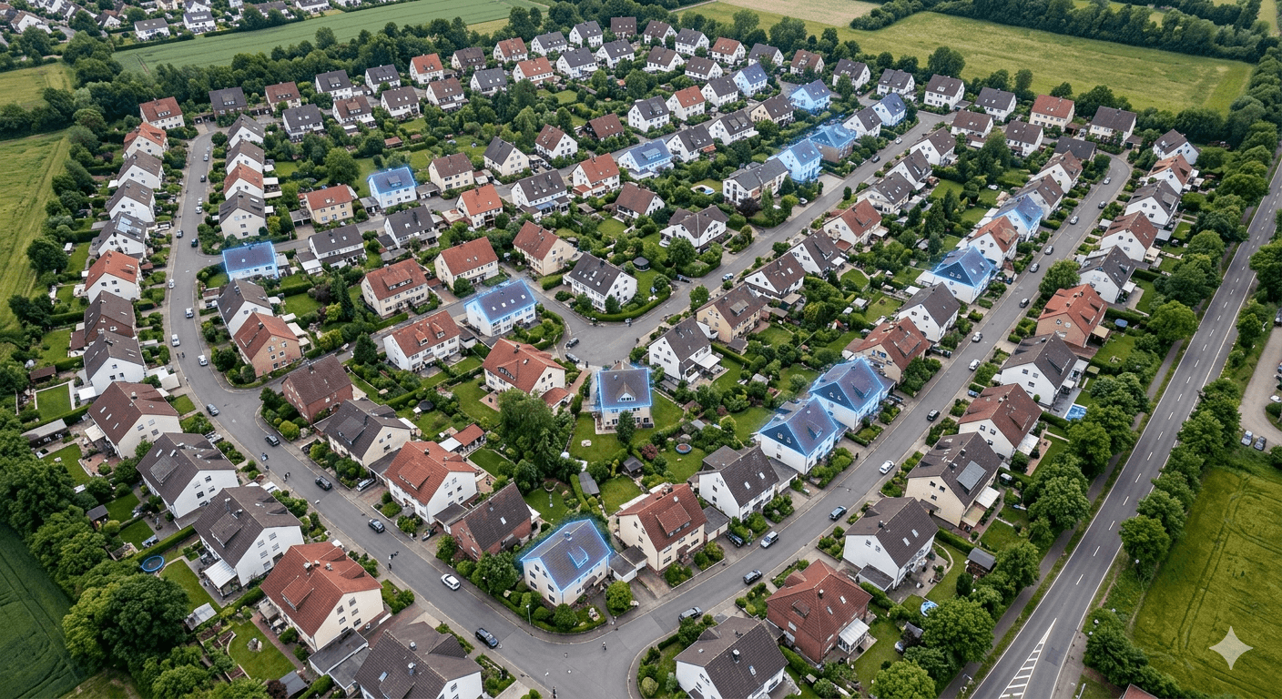 Solar Insight Dachanalyse mit Modulbelegung